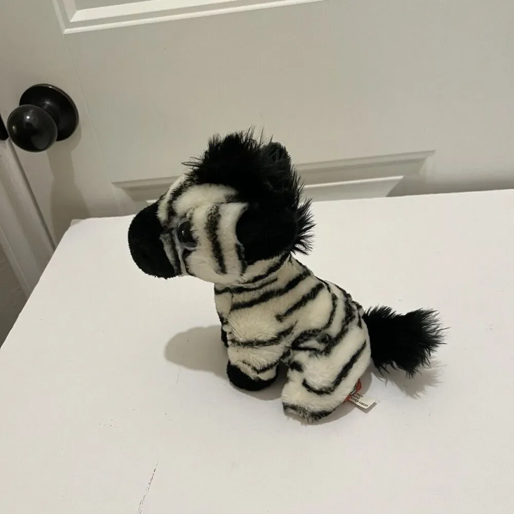 Adventure Planet Zebra Plush Stuffed Animal Sitting Seated 8